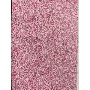 Pink Floral Cotton Fabric Fat Quarter 18x22 Sewing Quilting Craft Supplies